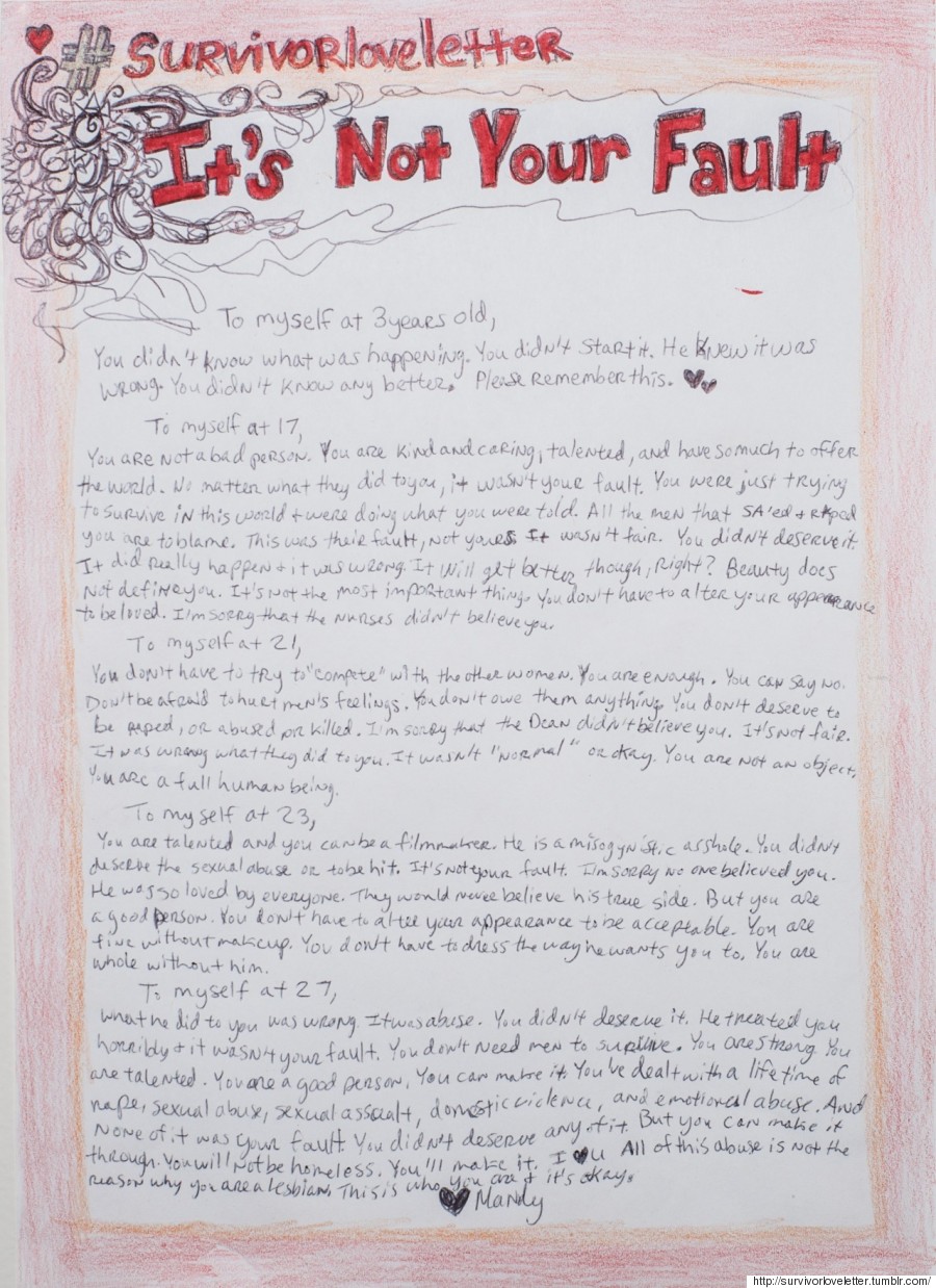 8 Love Letters That Remind Sexual Assault Survivors They Are Not Alone Huffpost Women