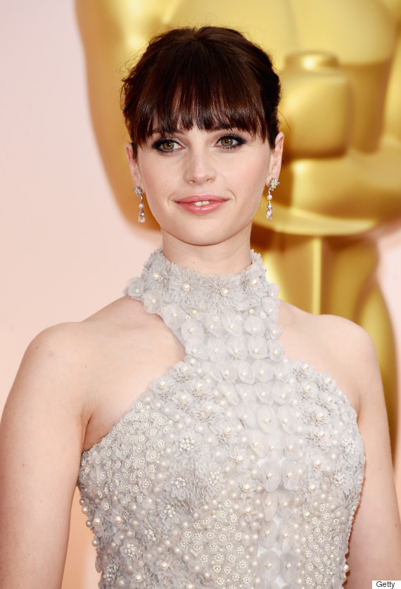 felicity jones oscar dress