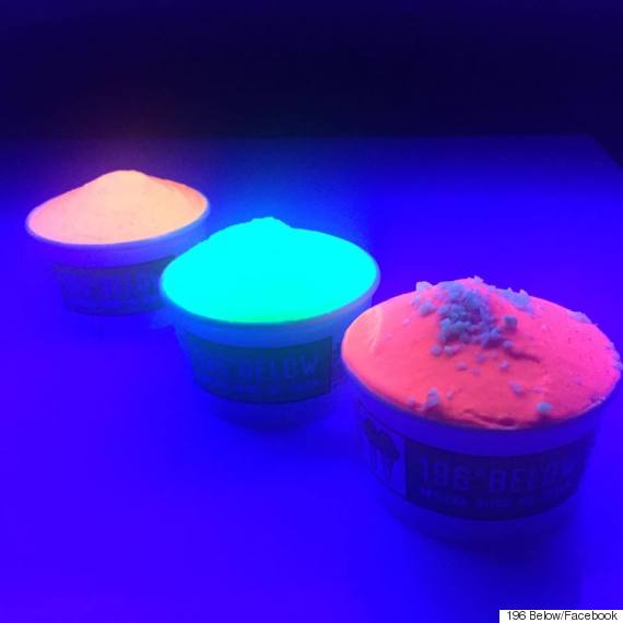 glow in the dark ice cream