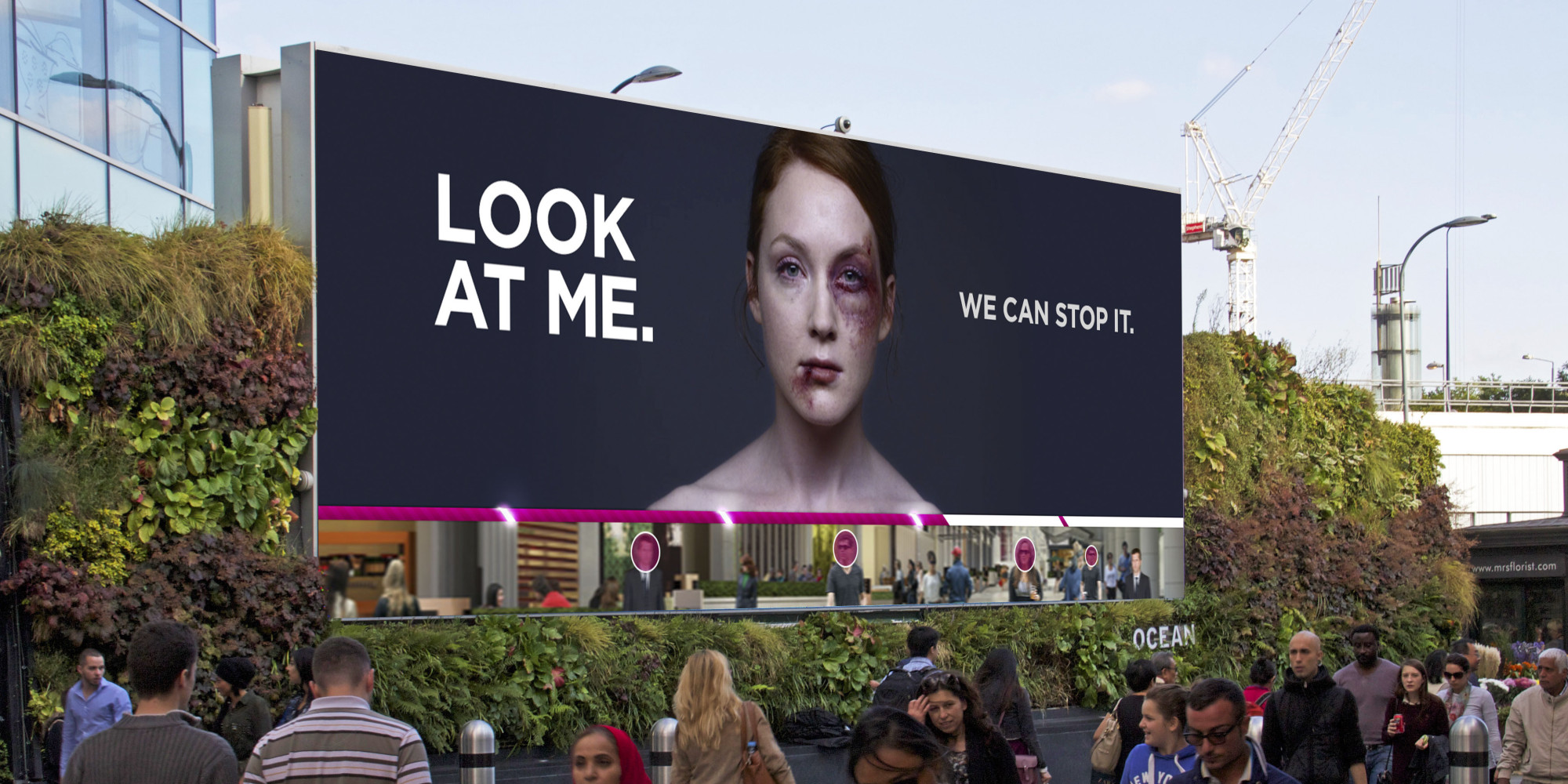 Women's Aid Interactive Billboard Dares You To Face Domestic Violence ...