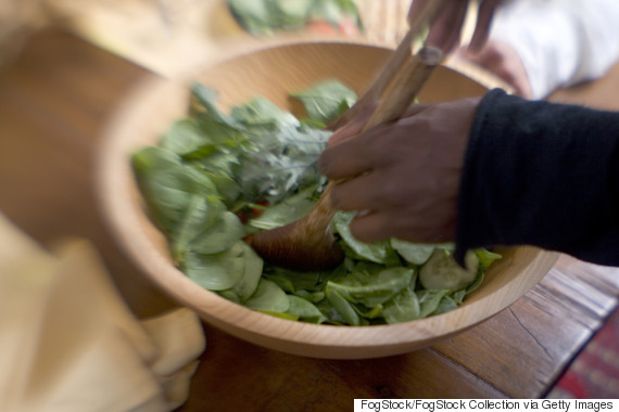 wooden salad bowl