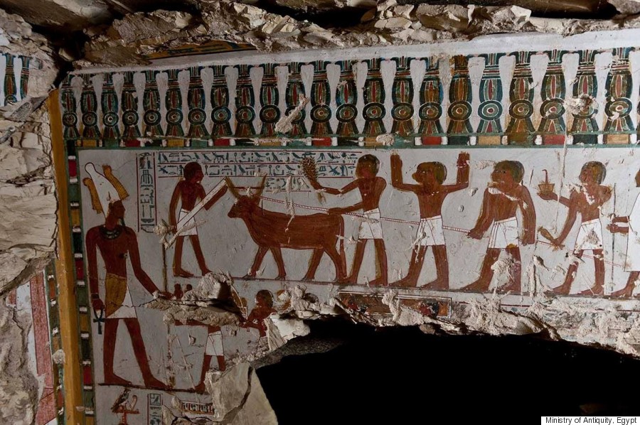 Ancient Egyptian Tombs With Eye Popping Murals Discovered In Luxor Huffpost Impact