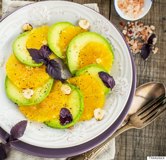 orange salad with citronette dressing