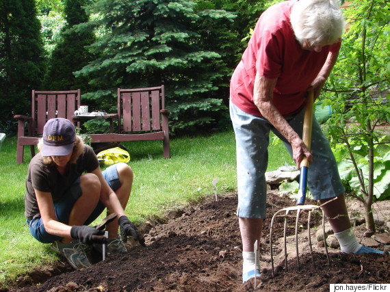 gardening with mom