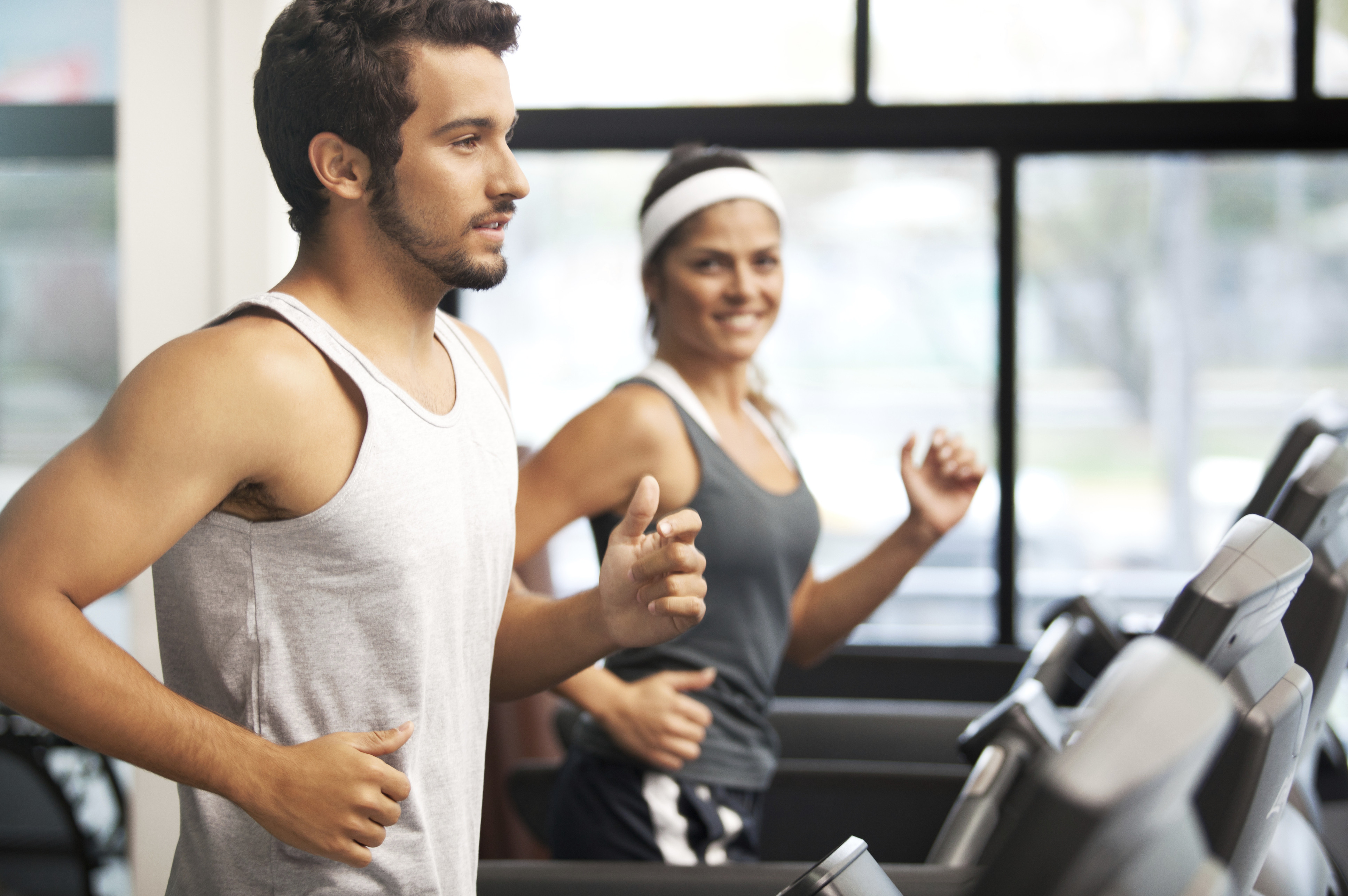 attractive guy at gym