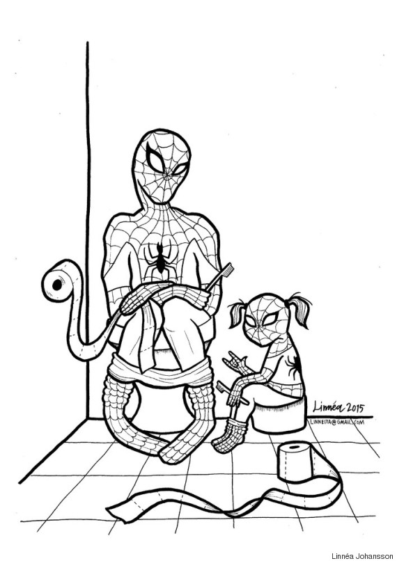 mom's 'supersoft heroes' coloring book shows little boys