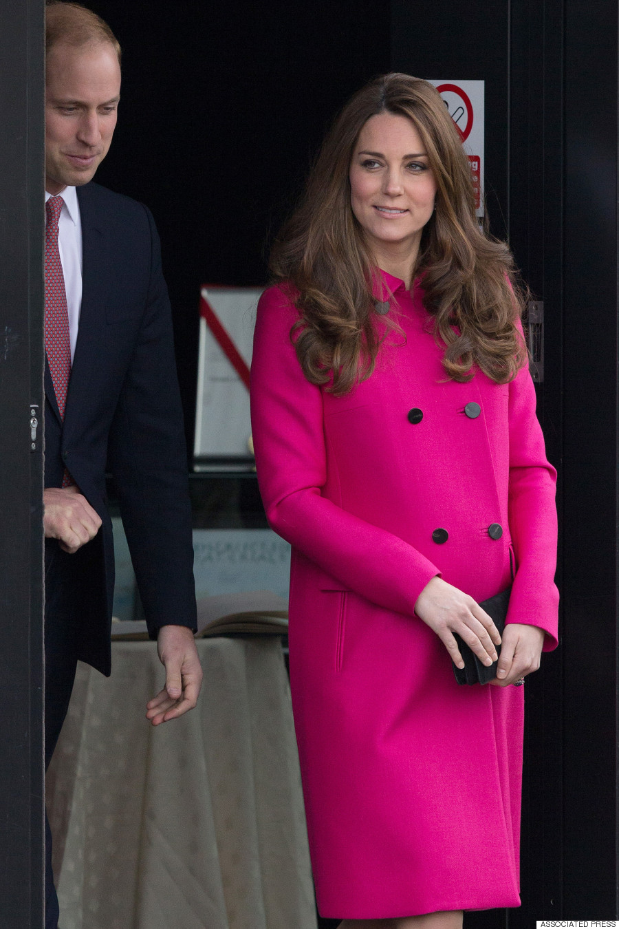 Kate Middleton Looks Pretty In Pink Coat For Charity Visit