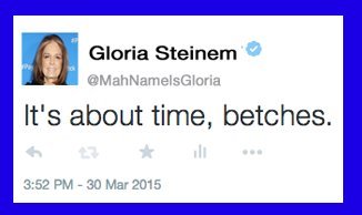 gloria steinem tweet