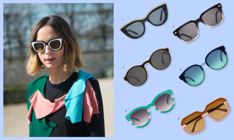 colorblock sunglasses