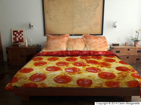 pizza bed