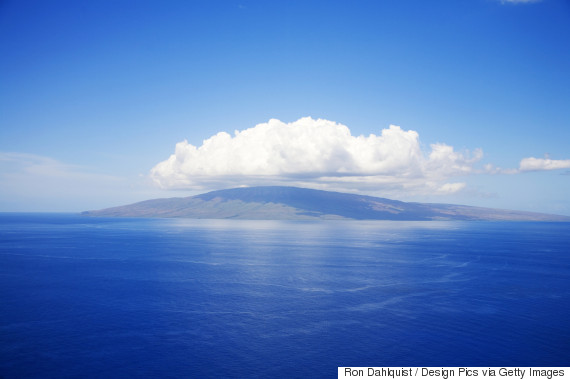 lanai island aerial