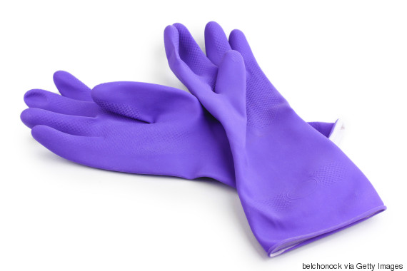 rubber gloves