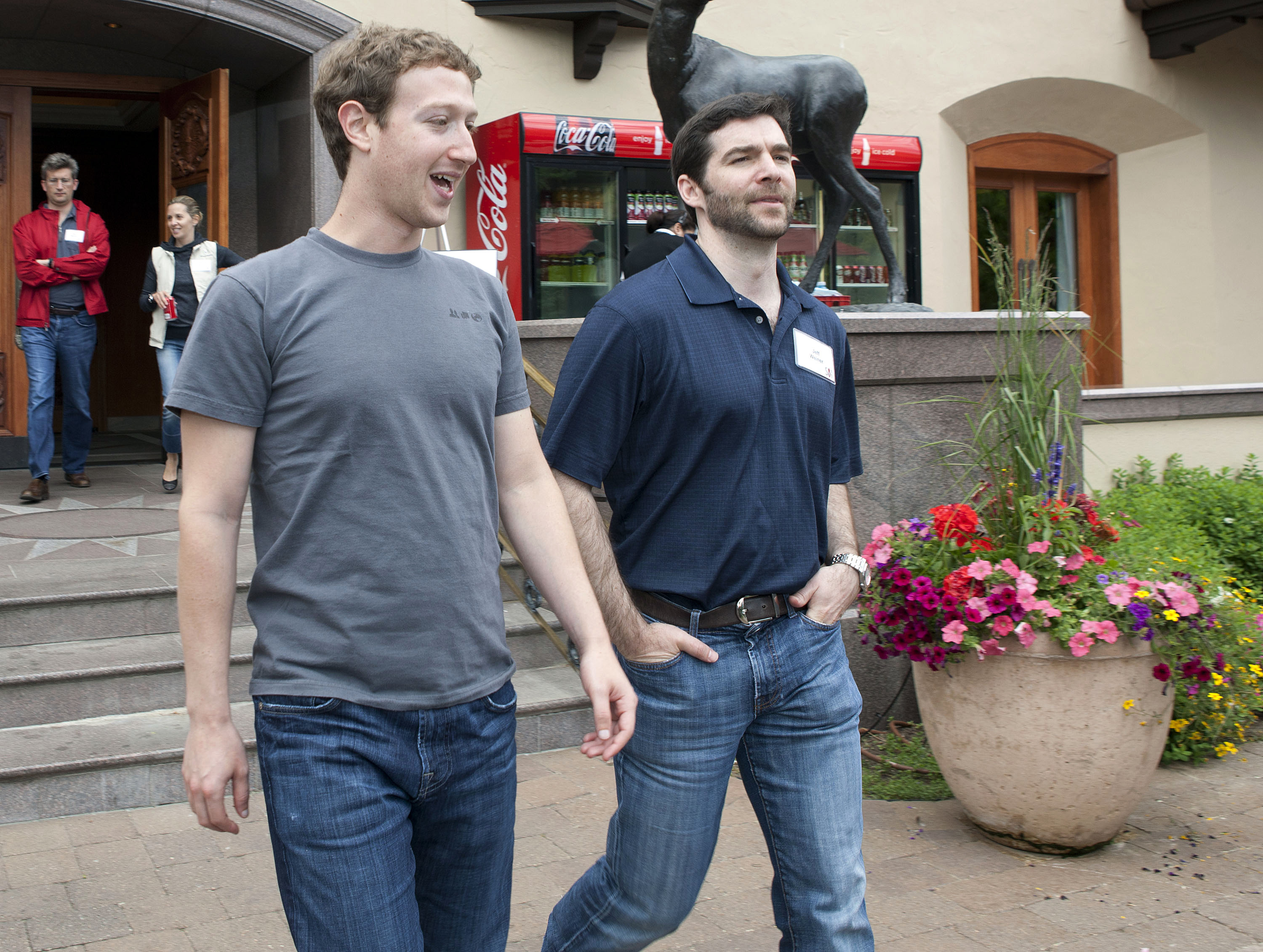 zuckerberg walking