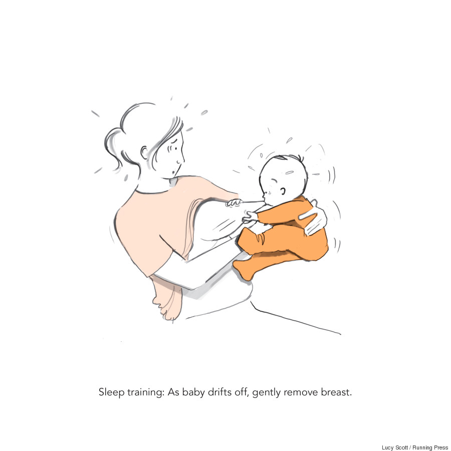 These Breastfeeding Doodles While Dad Sleeps Are Hilariously on Point