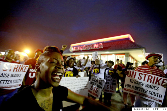 fast food protest 2015