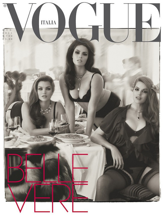 Vogue Italia Puts Three Plus-Size Models On June Cover (PHOTOS