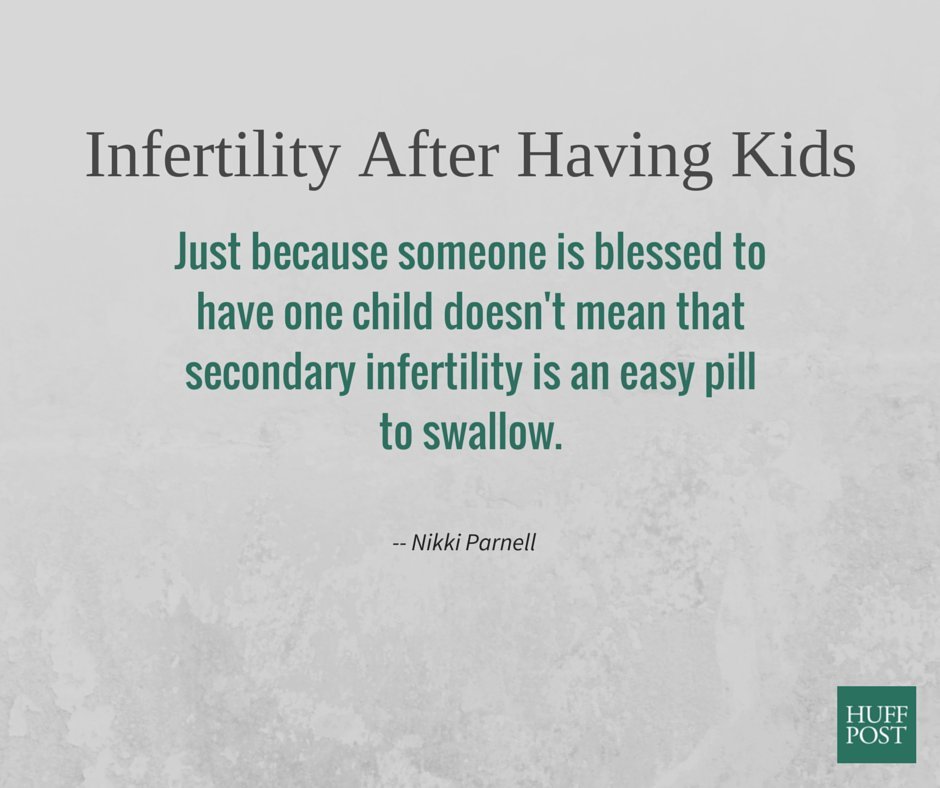 infertility after kids