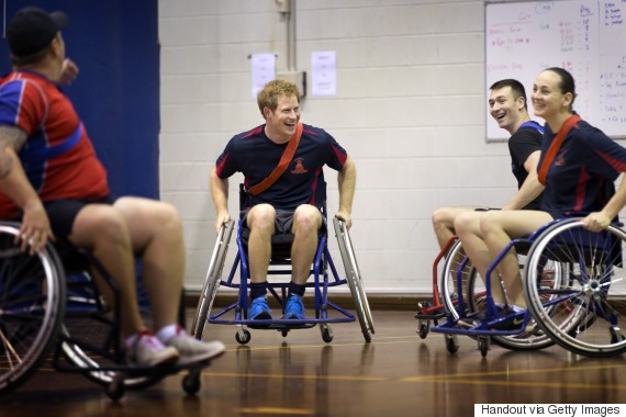 prince harry wheelchair