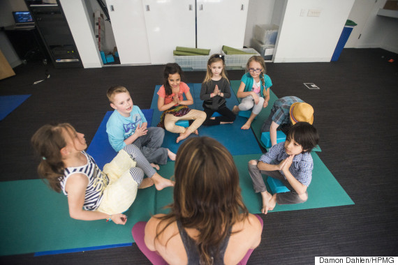 yoga kids reflection