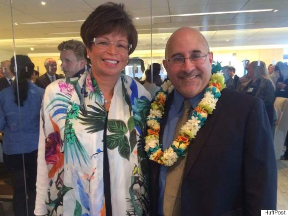 White House Senior Adviser Valerie Jarrett and Freedom to Marry Founder Evan Wolfson at the plaintiff reception.