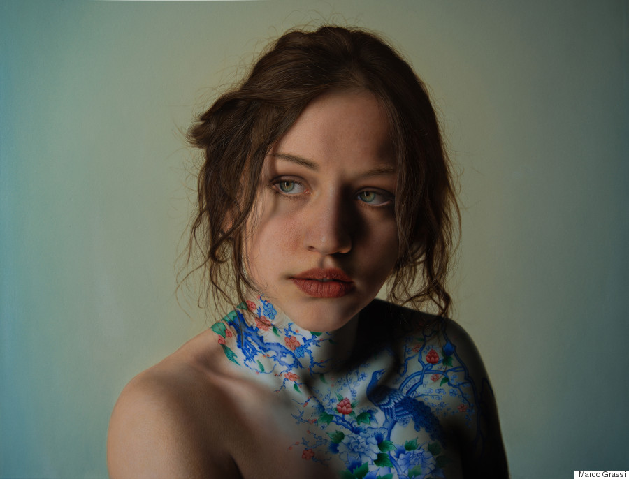 Surreal Hyperrealistic Paintings Turn Human Bodies Into Decorative Art Huffpost