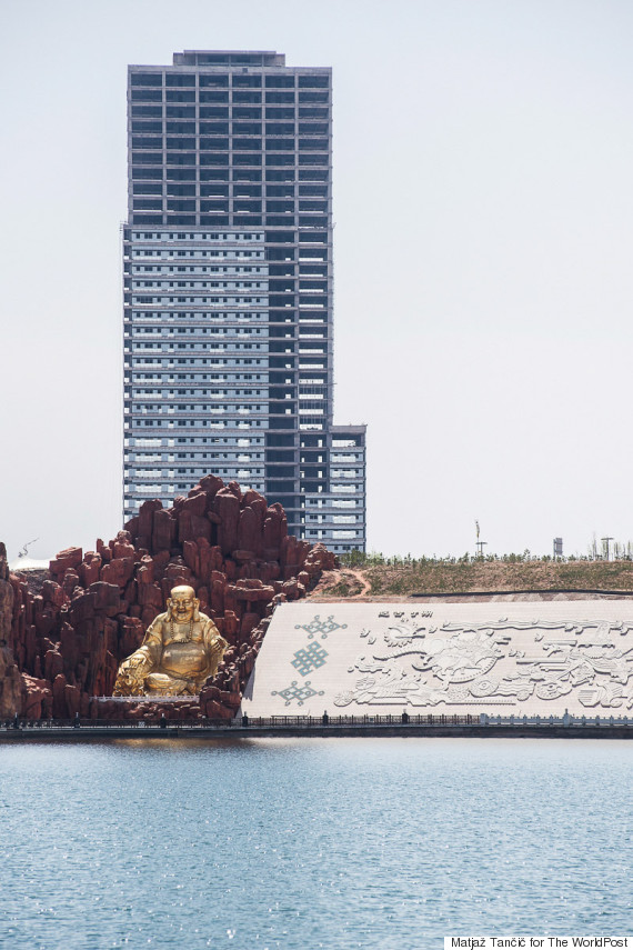 buddha and building