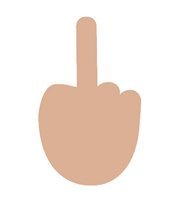 middle finger emoji