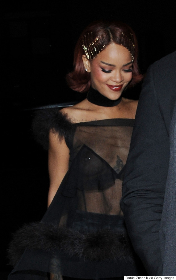 Rihanna Dares to Bare in Ultra-Sheer Met Gala After-Party Look