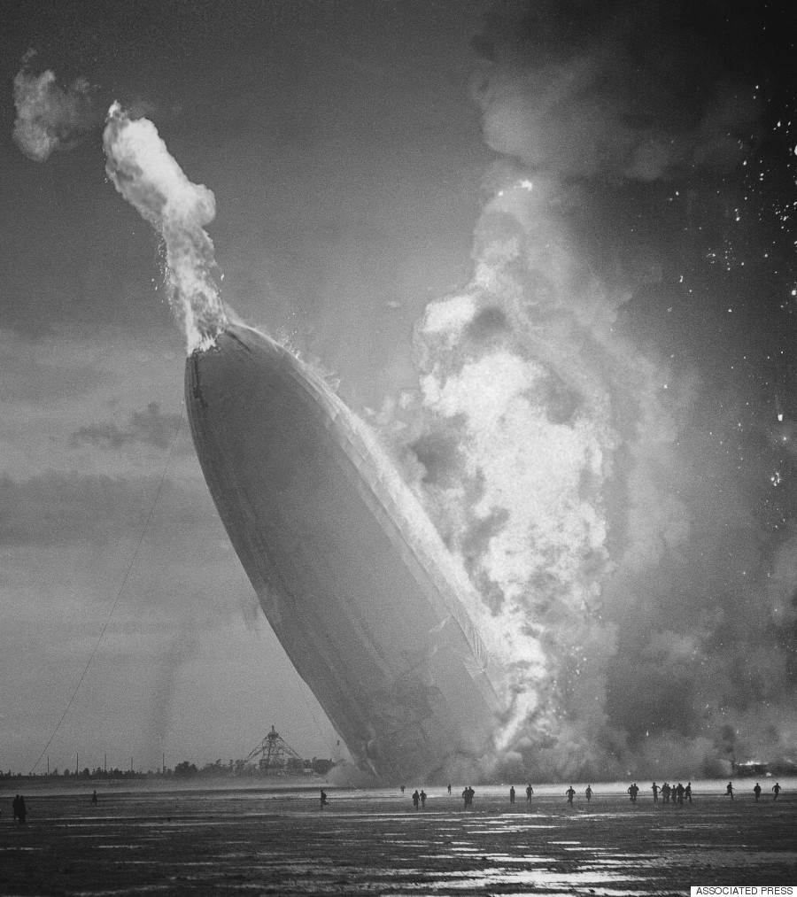 New Jersey-1937 AIRSHIP HINDENBURG CRASH DISASTER PHOTO-Lakehurst