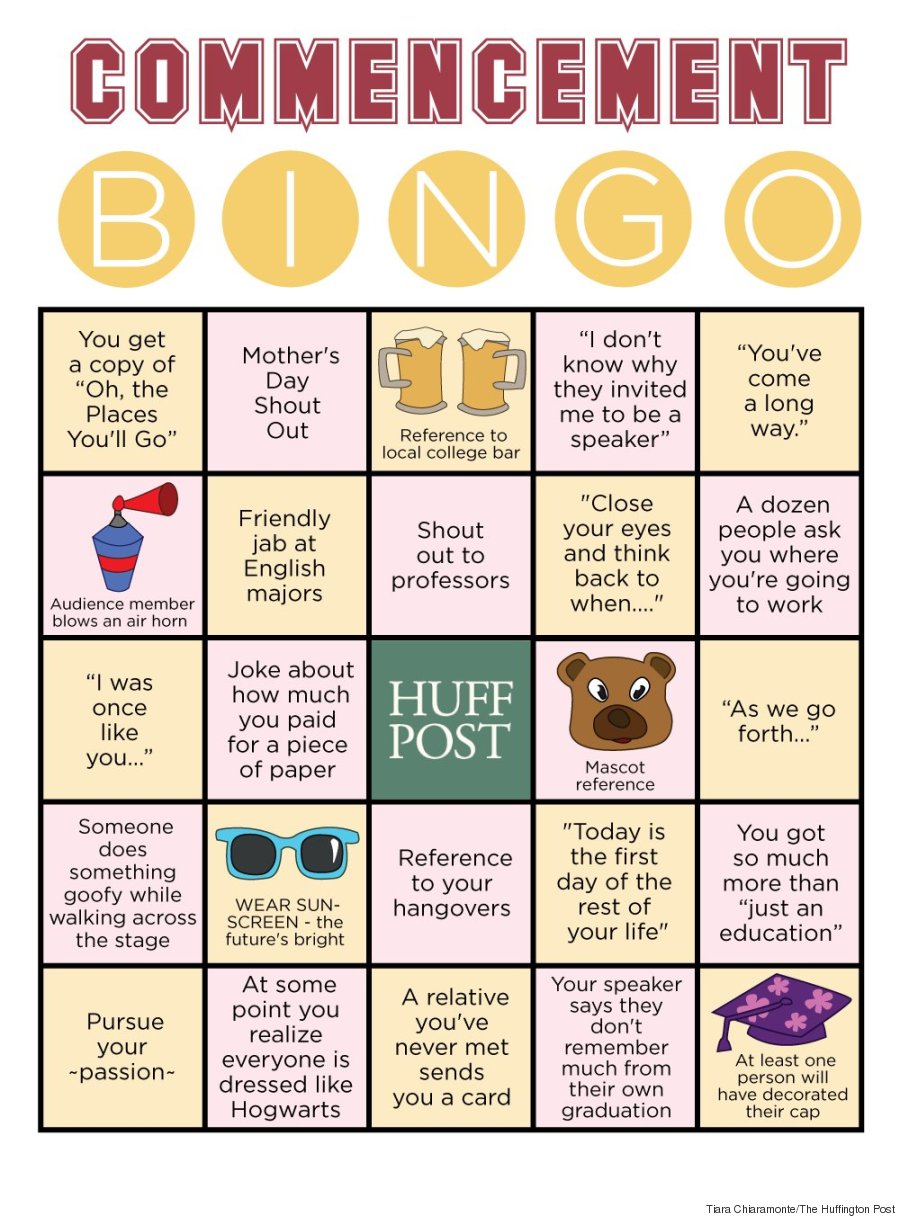 commencement bingo