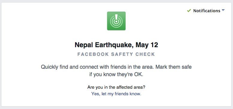 facebook safety check