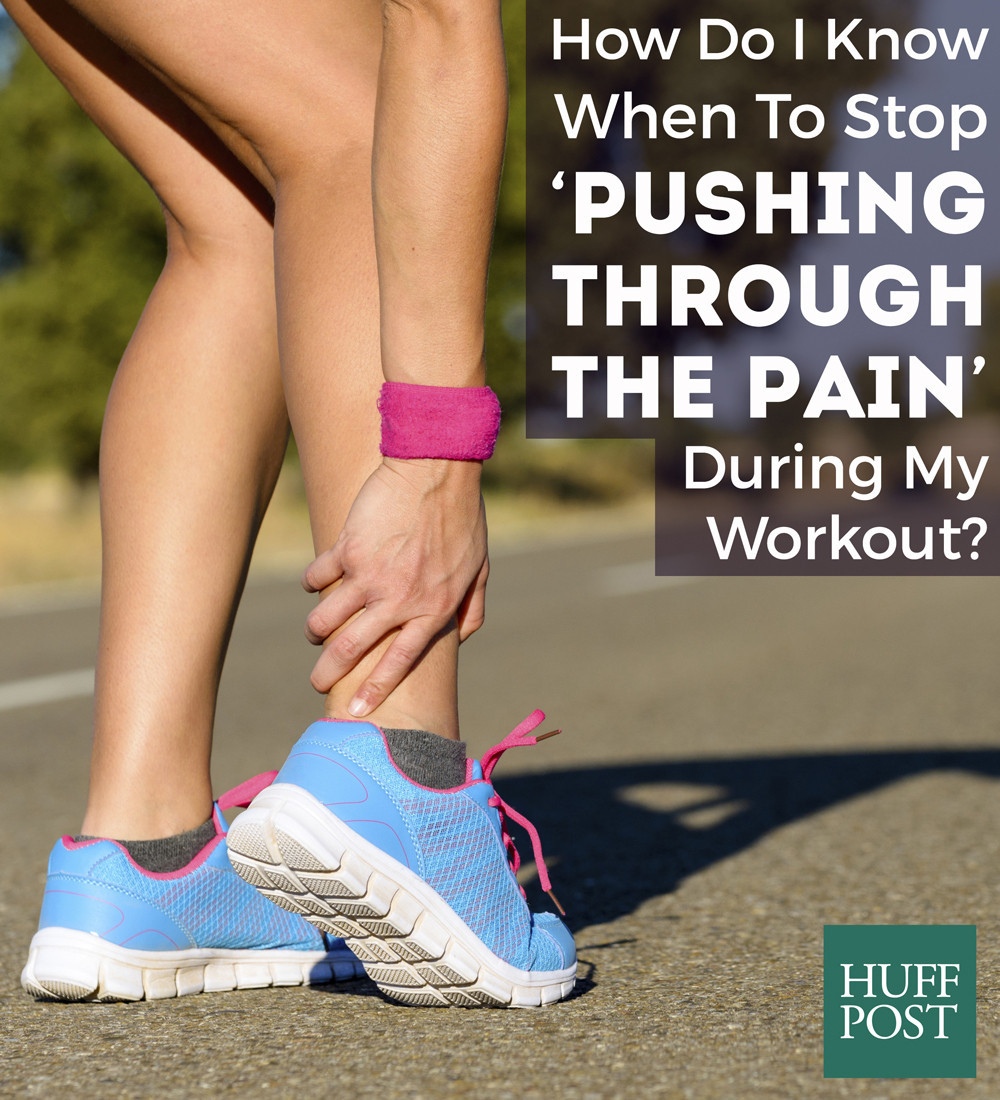 pushing through pain