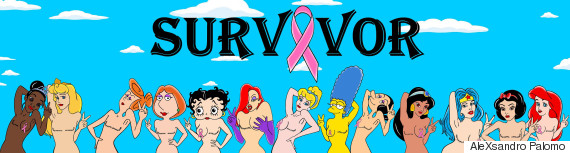 Amazing Awareness Campaign Transforms Cartoon Characters Into Breast Cancer Survivors Huffpost