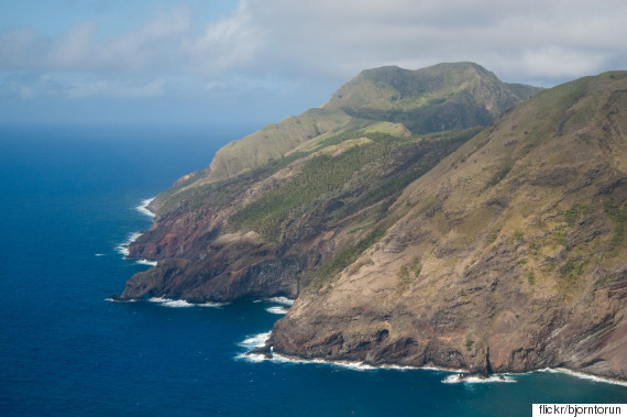 pagan island aerial