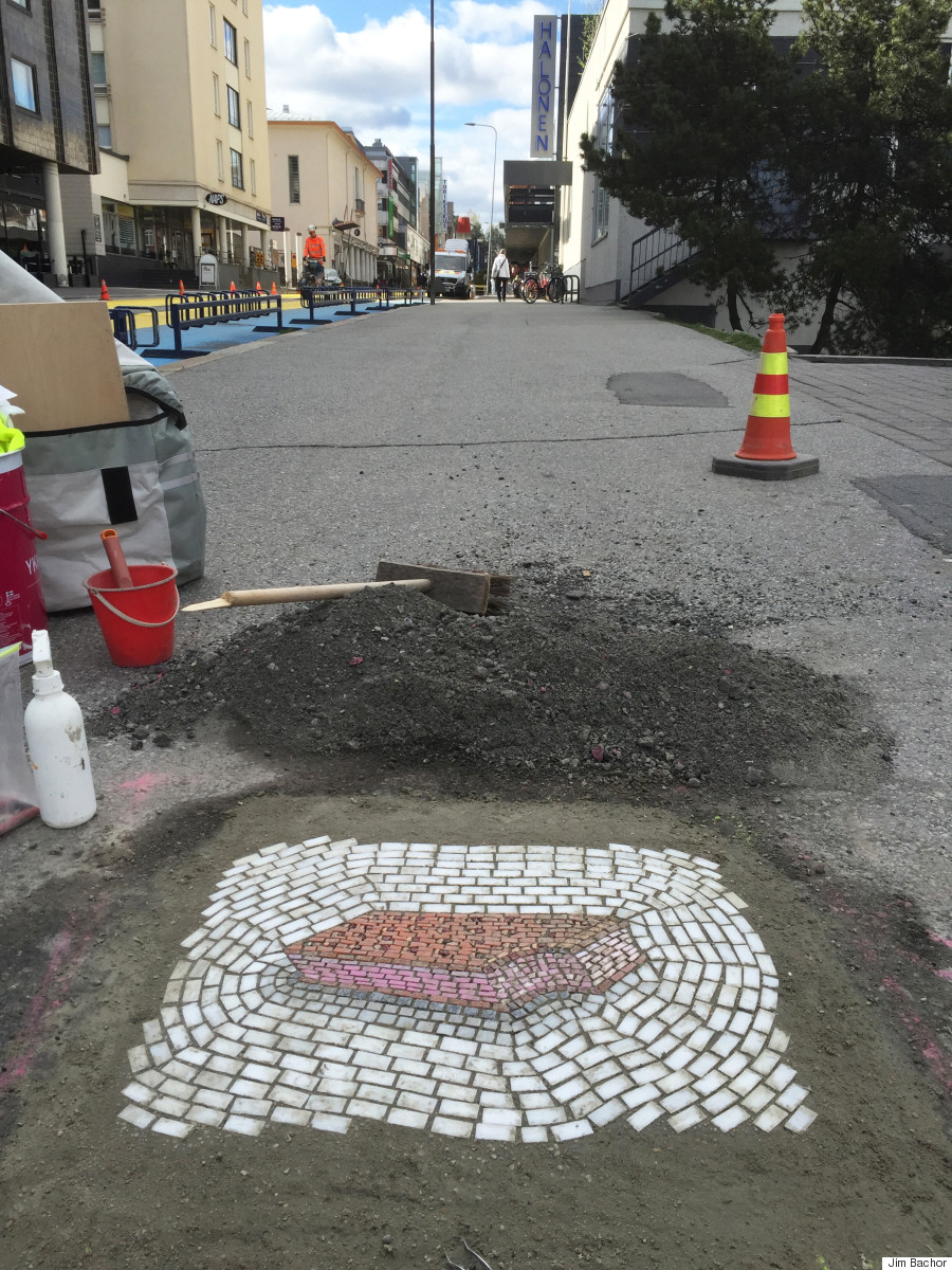 ice cream sandwich pothole