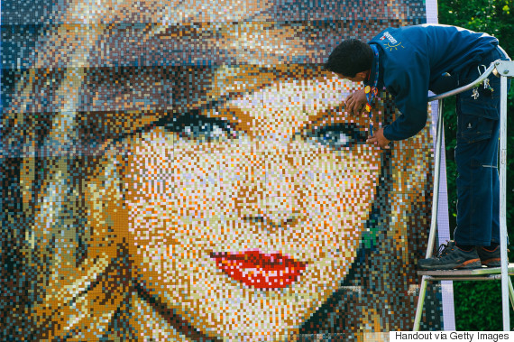 Taylor Swift's Lego Portrait Is The Weirdest Thing You'll See All