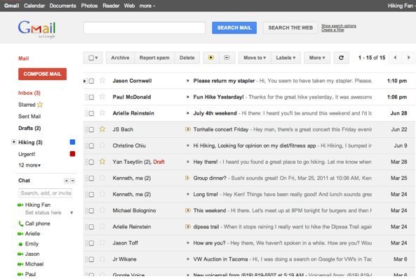 mailist in gmail