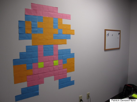 postit note art