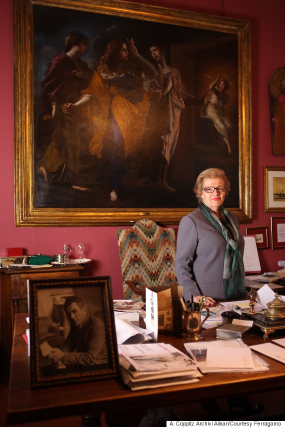 wanda ferragamo in her office