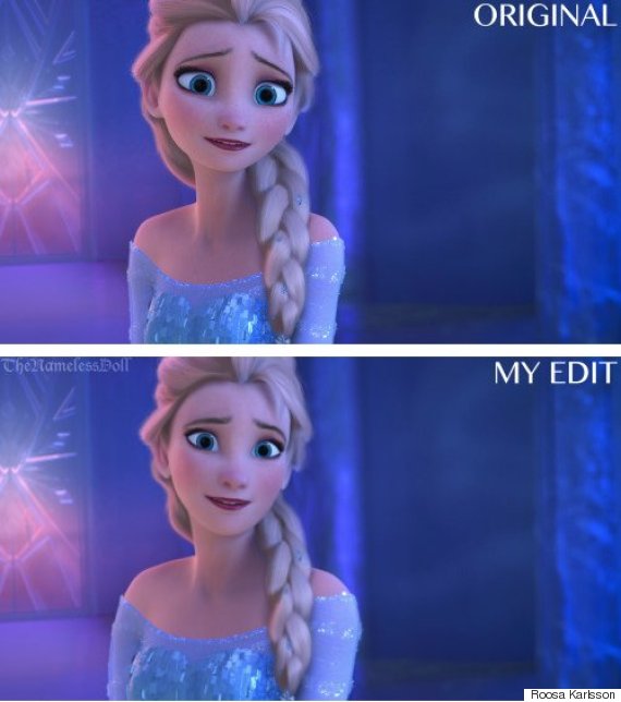 elsa realistic face