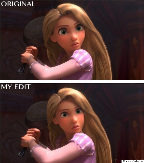 rapunzel realistic face