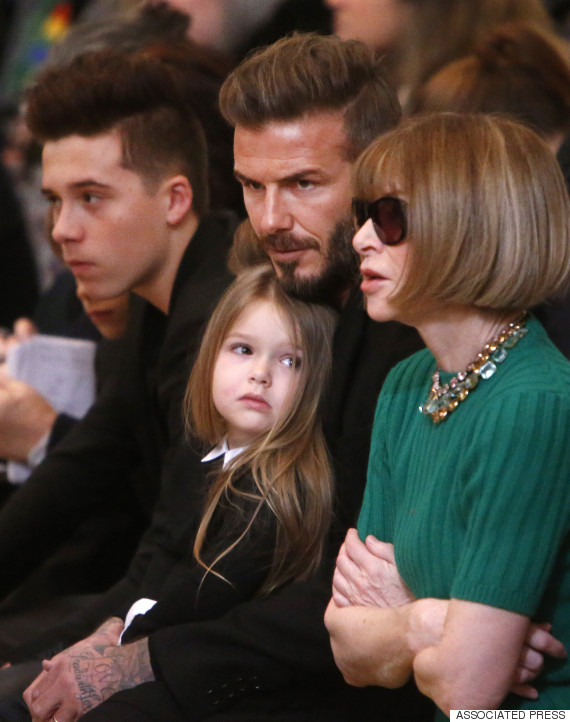 David Beckhams Adorable Daughter Harper Is Learning To Bend It Like
