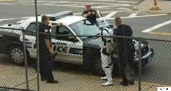 storm trooper arrested