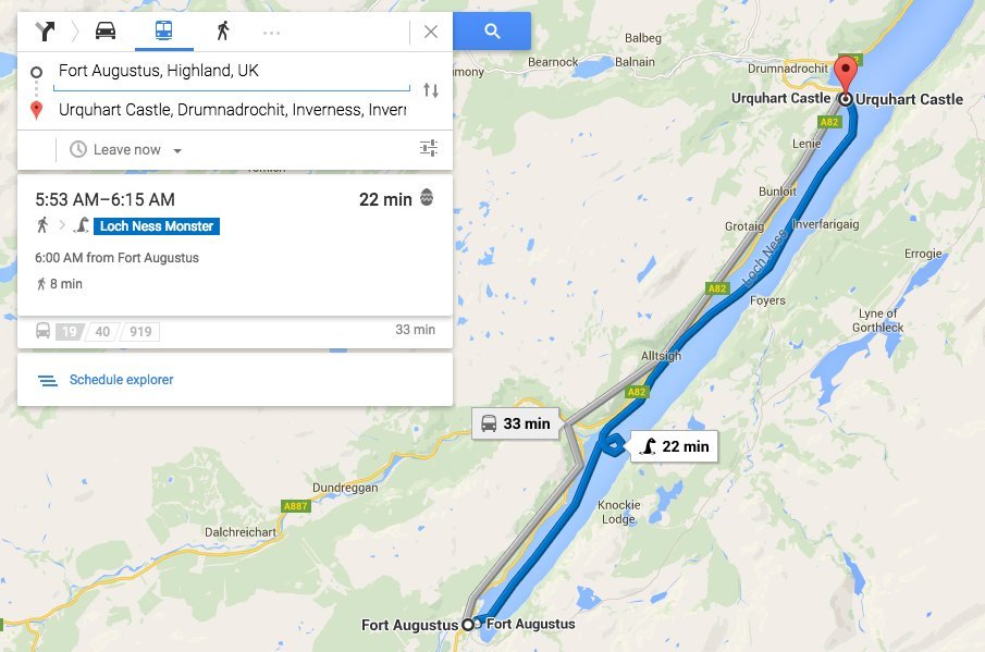 Google Maps Now Offers Dragon Loch Ness Monster As Public   Original 