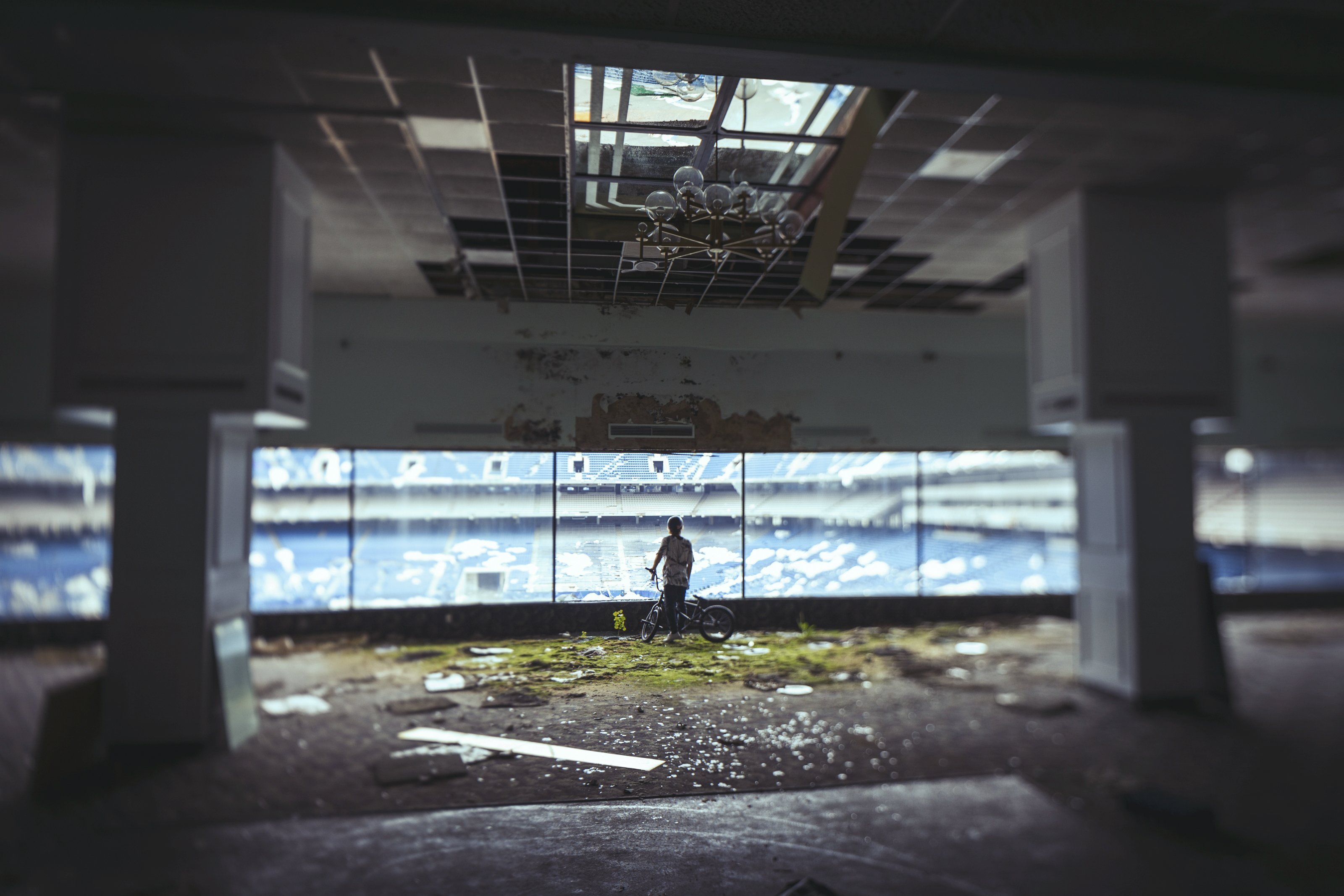 abandoned stadium