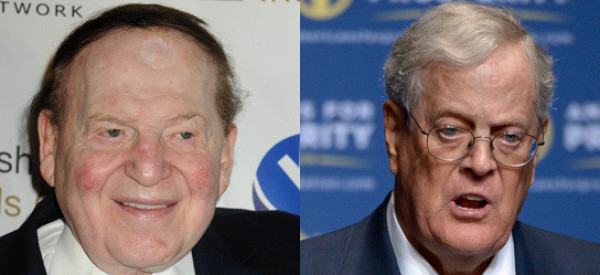 sheldon adelson and david koch