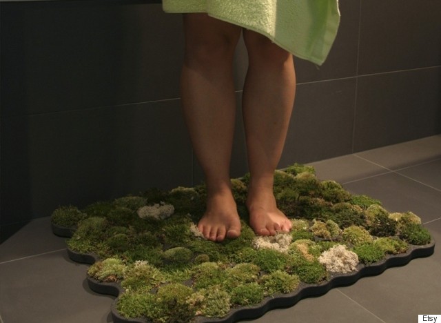 moss bath mat