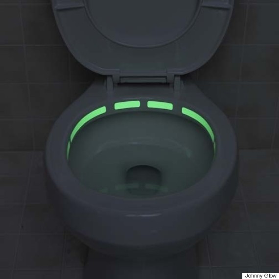 glowing toilet seat