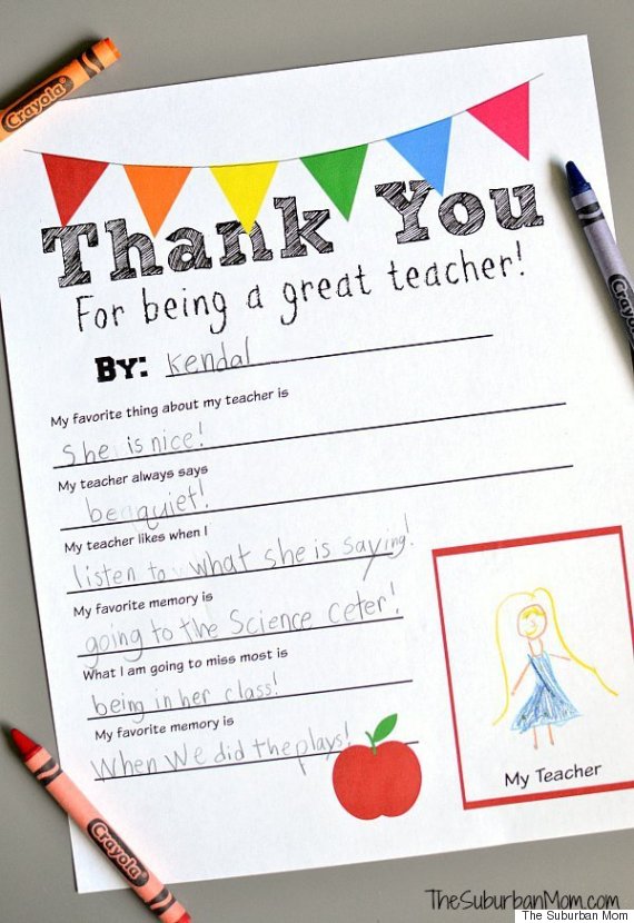 preschool teacher gift ideas