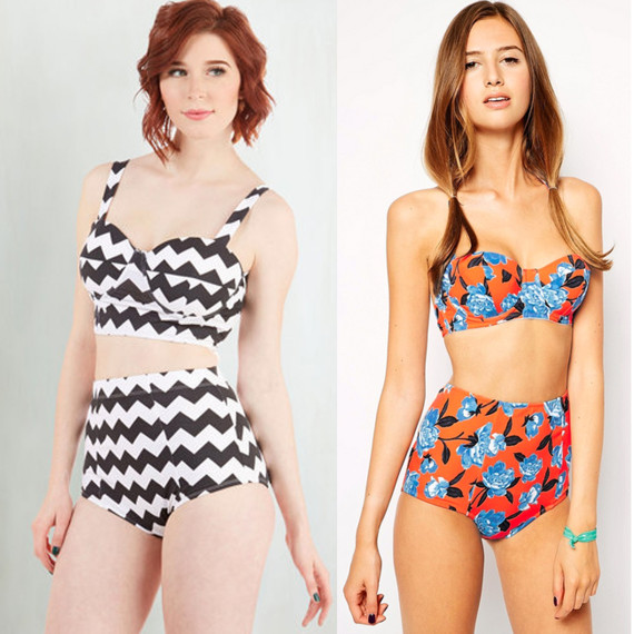 25 Cute High-Waisted Swimsuits 2023 - High-Waisted Bathing Suits